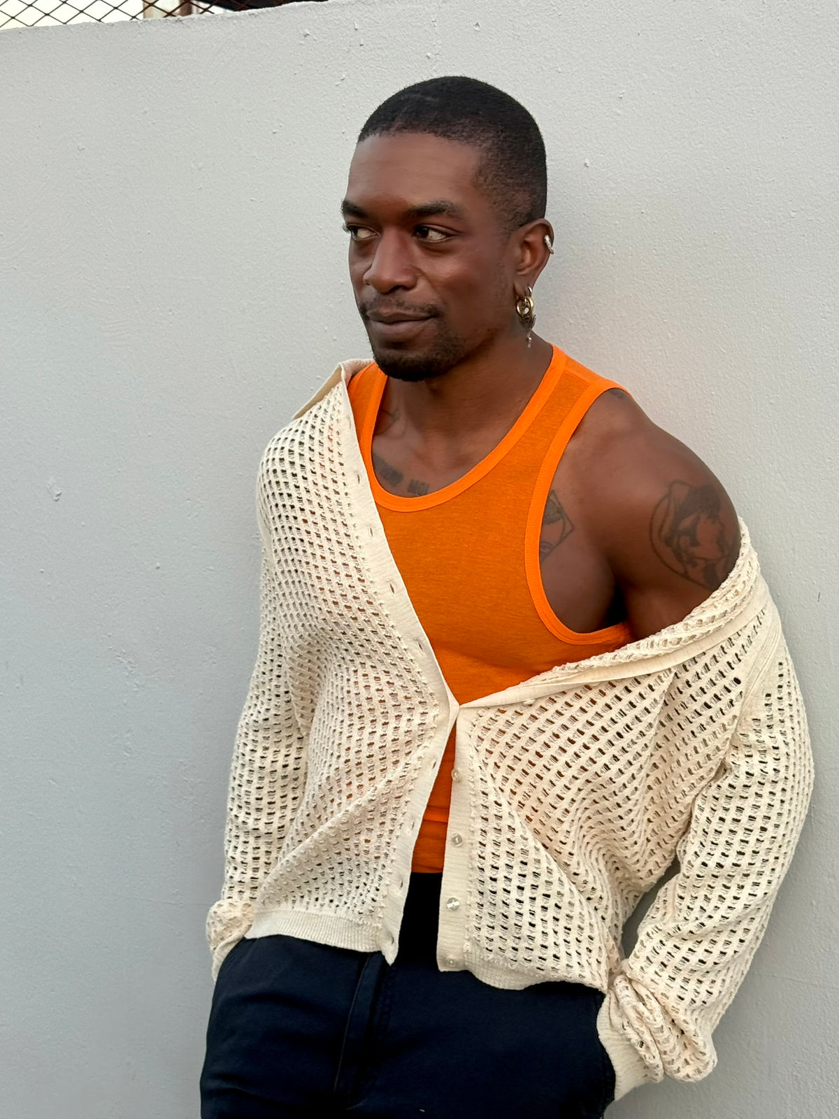 Eckhaus Latta BREEZE BUTTONDOWN Off-White