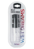 Pleasure Stars Jelly Cock Rings 6 Per Pack - Assorted Colors