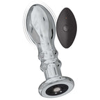 ASS-SATION REMOTE VIBRATING METAL ANAL PLEASER-SILVER