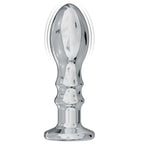 ASS-SATION REMOTE VIBRATING METAL ANAL PLEASER-SILVER