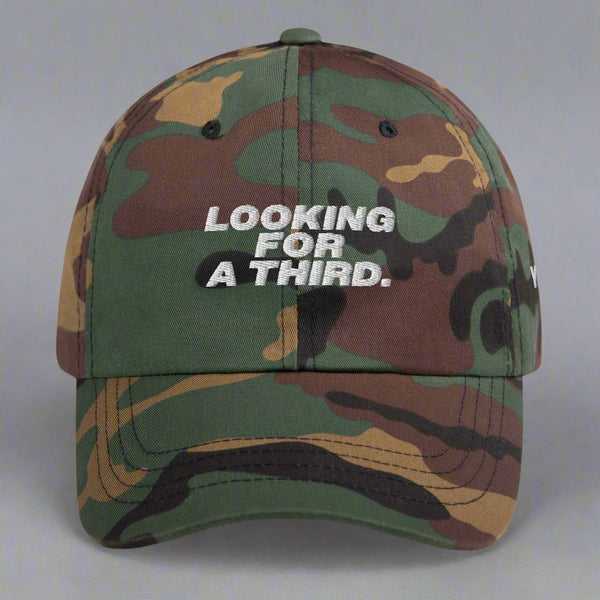 Looking For A Third Dad Hat by YES HOMO in Camo Green