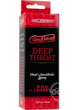 GoodHead Deep Throat Oral Anesthetic Spray Wild Cherry 2oz