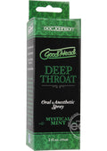 GoodHead Deep Throat Oral Anesthetic Spray Mystical Mint 2oz