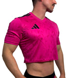 Adidas Neo Pink Short Sleeve Crop Top BY SNEAKERMASK