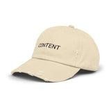 CONTENT Distressed Cap in 6 colors