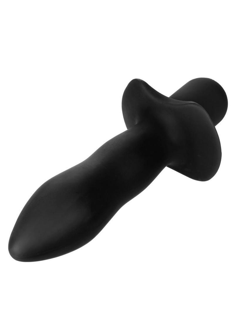 Booty Call Booty Rocket Silicone Vibrating Butt Plug - Black