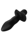 Booty Call Booty Rocket Silicone Vibrating Butt Plug - Black