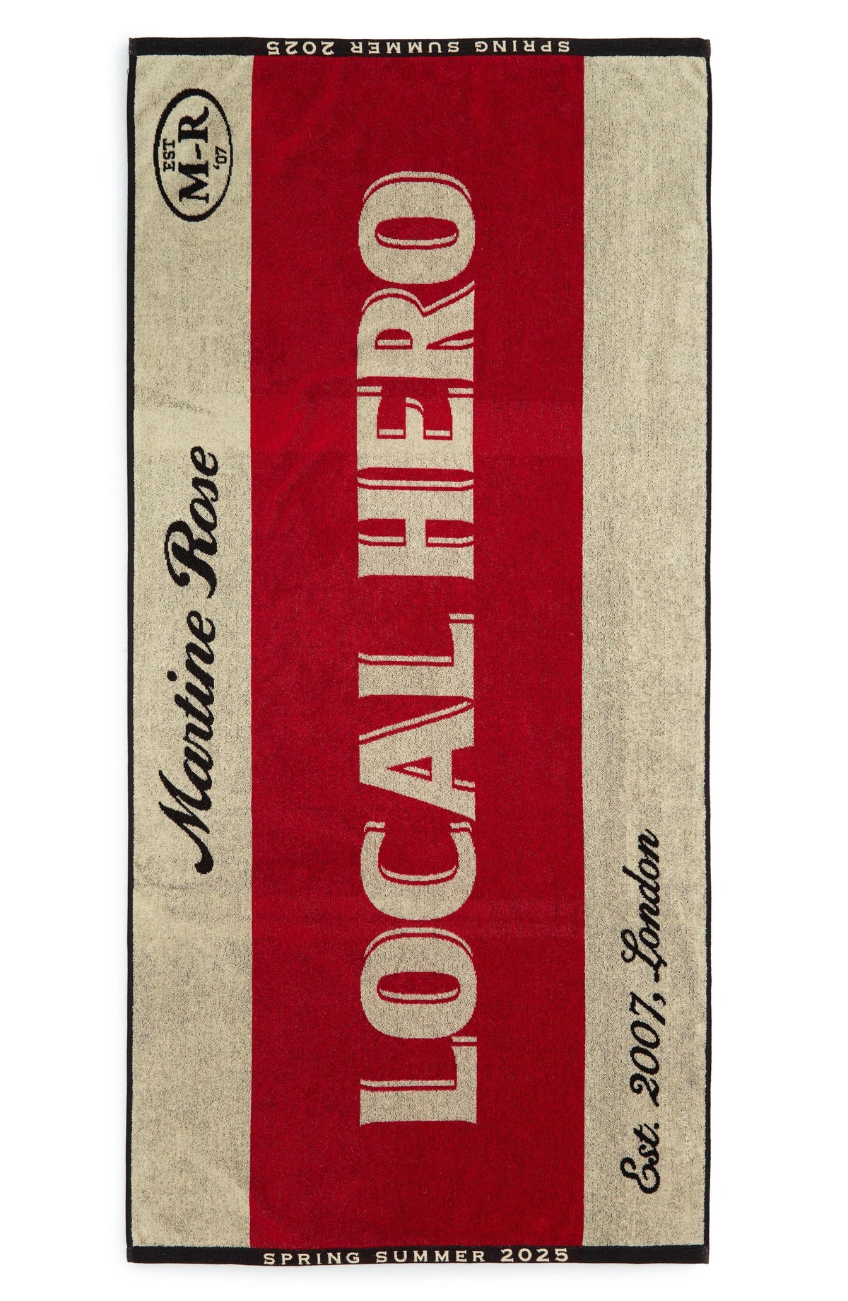 MARTINE ROSE Local Hero Beach Towel
