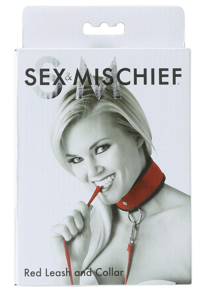 Sex & Mischief Leash & Collar - Red