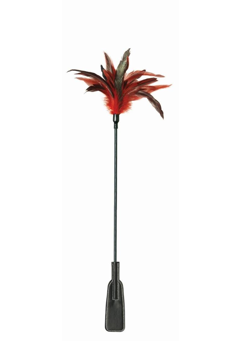 Sex & Mischief Feather Slapper - Black/Red