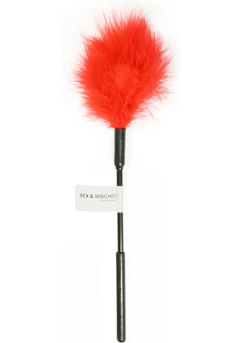 Sex & Mischief Feather Tickler - Red
