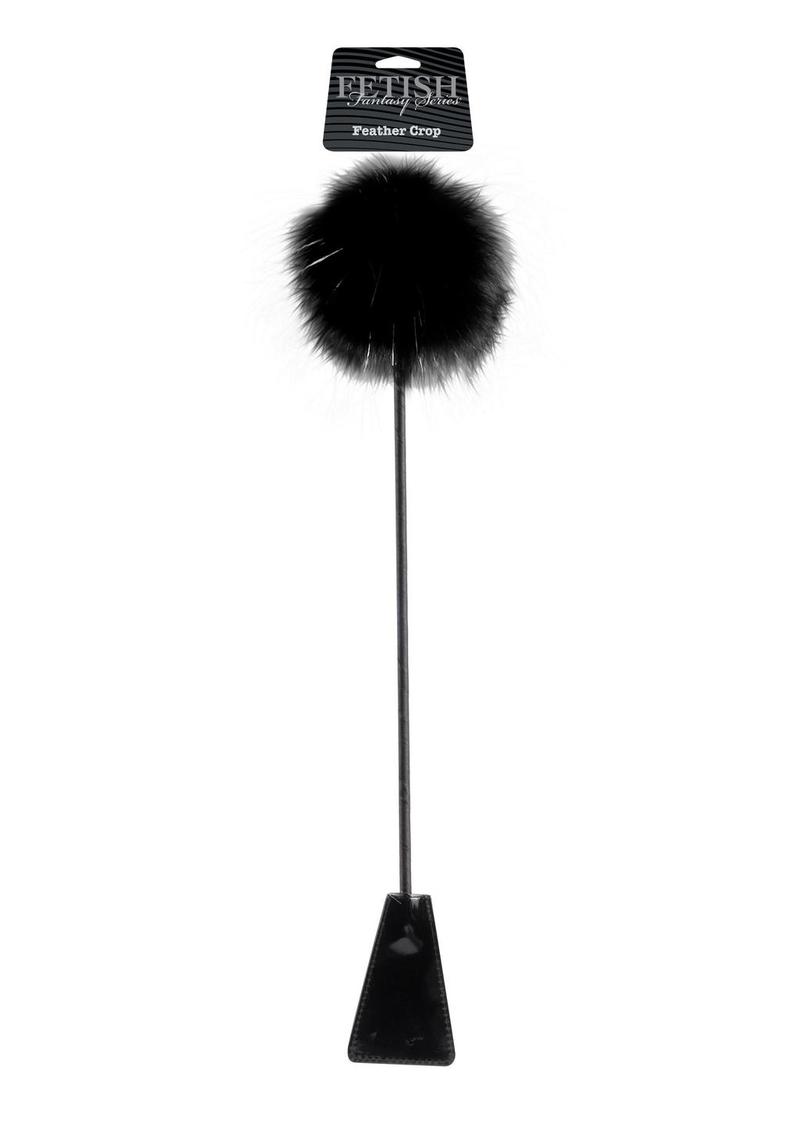 Fetish Fantasy Series Limited Edition Feather Crop Black