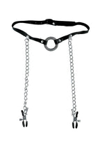 Fetish Fantasy Series Limited Edition O-Ring Gag & Nipple Clamps Black