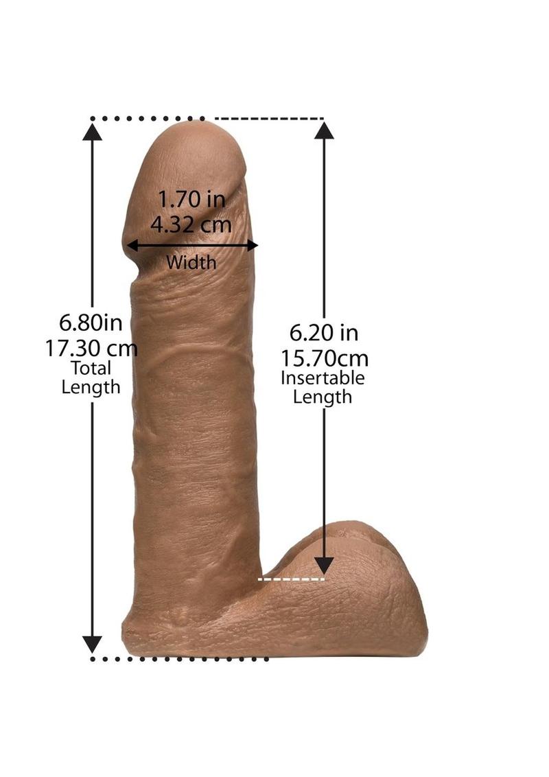 Vac-U-Lock Ultraskyn Dildo 6in - Caramel