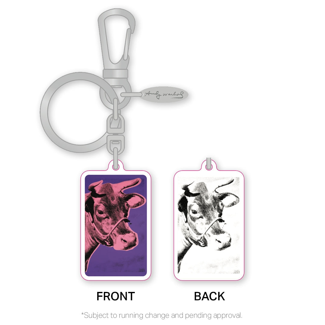 Andy Warhol Enamel Cows Keyclip
