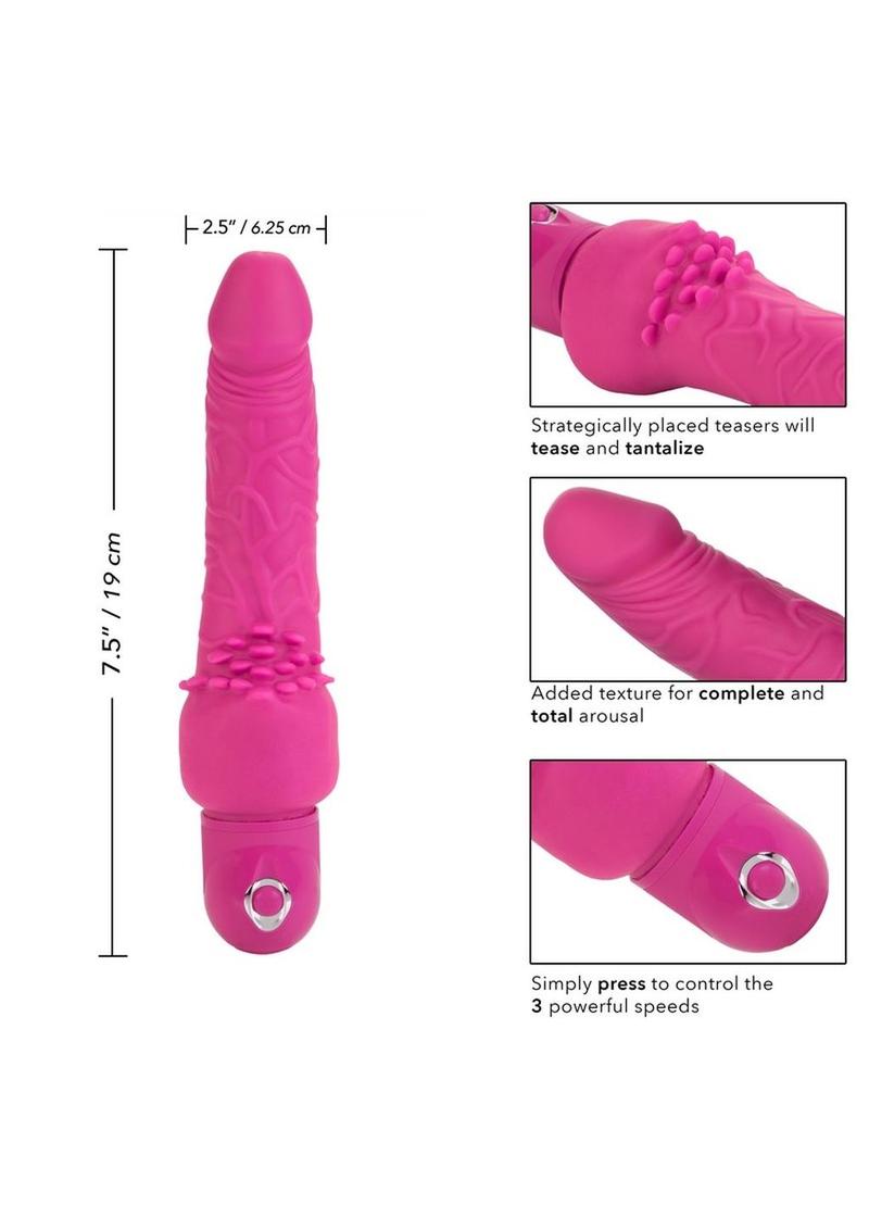 Power Stud Cliterrific Vibrator 6.75in - Pink