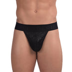 Menagerie Intimates Band Thong Black Rose