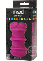 Mood Pleaser Thick Ribbed Ultraskyn Masturbator - Purple