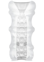 Mood Pleaser Massage Beads Ultraskyn Masturbator - Frost