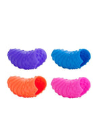 Intimate Play Silicone Finger Swirls Finger Massagers (4 Pack) - Assorted Colors