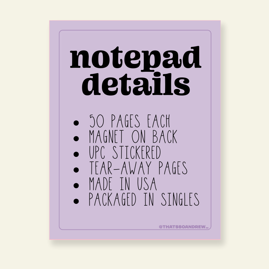 Ideas That Are So Fetch - Snarky & Colorful Notepad