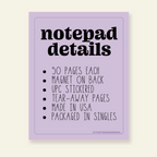 Today's Plans to Cancel - Snarky & Colorful Notepad