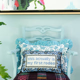 First Rodeo Needlepoint Pillow