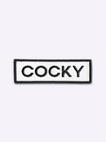 Cocky Iron-On Patch by Dicks Don't Lie