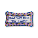 Mixed Drinks Needlepoint Pillow