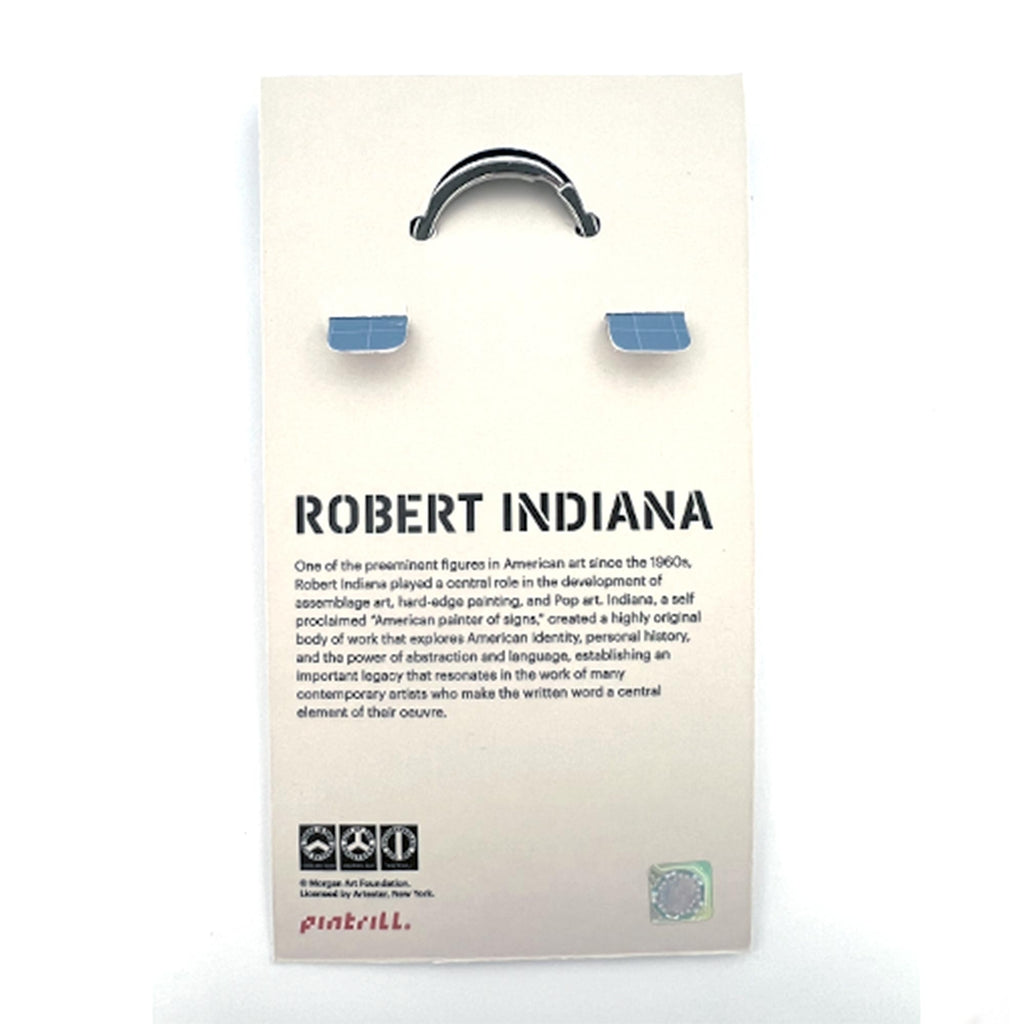 ROBERT INDIANA Amor Keychain - Silver