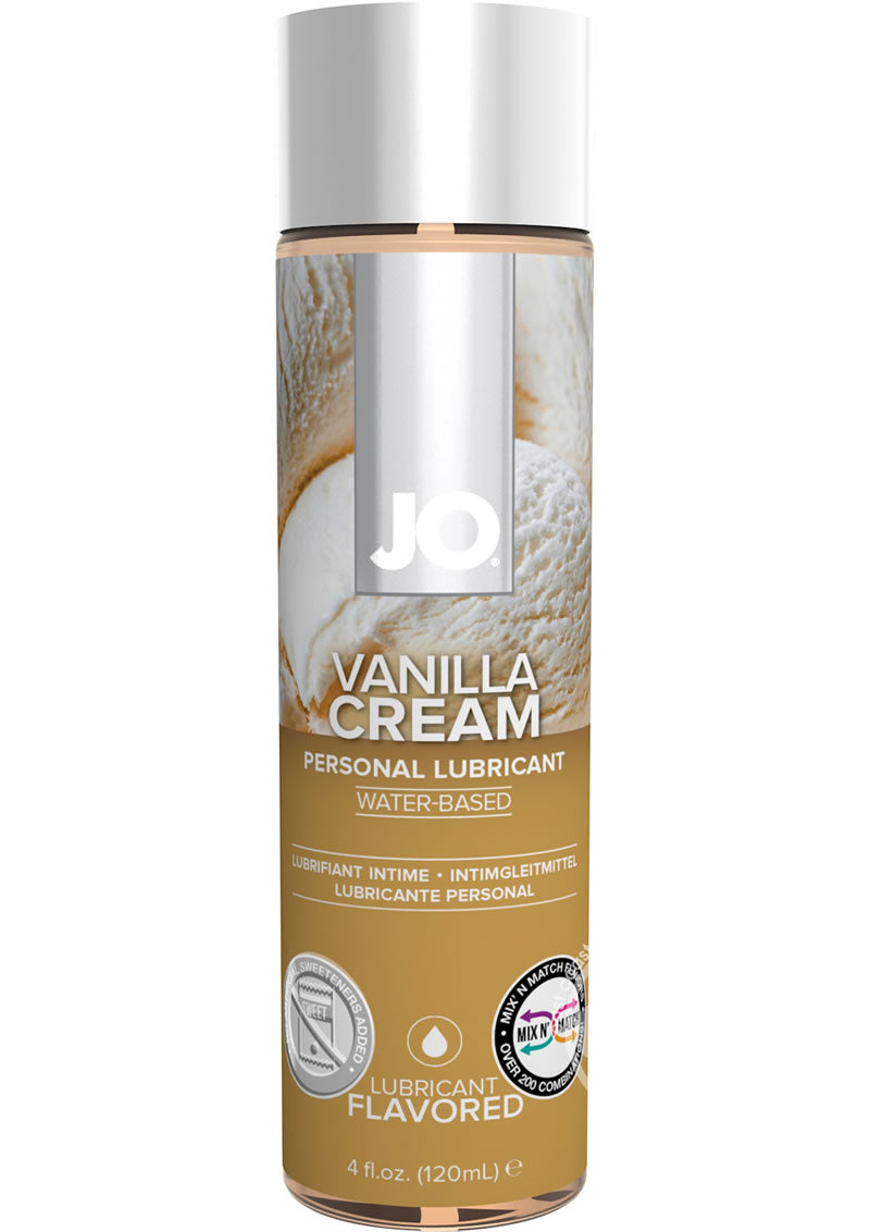 JO H2O Water Based Flavored Lubricant Vanilla Cream 4oz