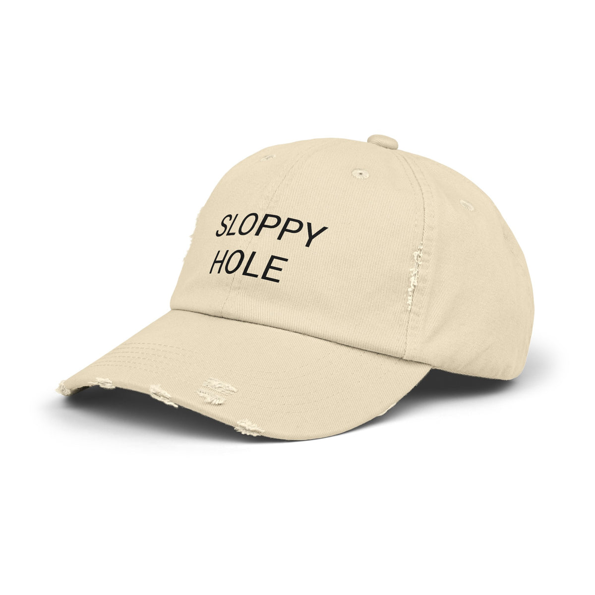 SLOPPY HOLE Distressed Cap in 6 colors