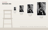 Restraint, 2026 — print size comparison