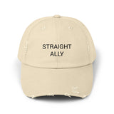 STRAIGHT ALLY Distressed Cap in 6 colors