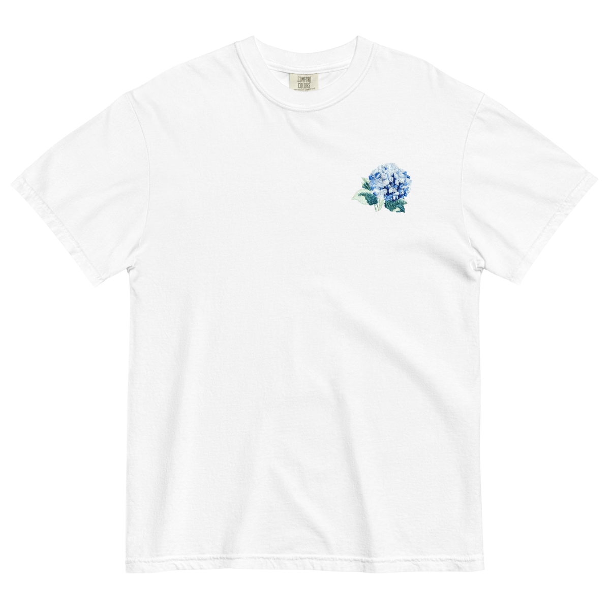 Hydrangea Embroidered Shirt