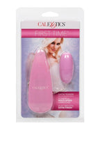 First Time Satin Teaser Bullet with Wired Remote Control - Pink