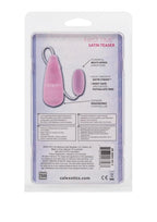 First Time Satin Teaser Bullet with Wired Remote Control - Pink