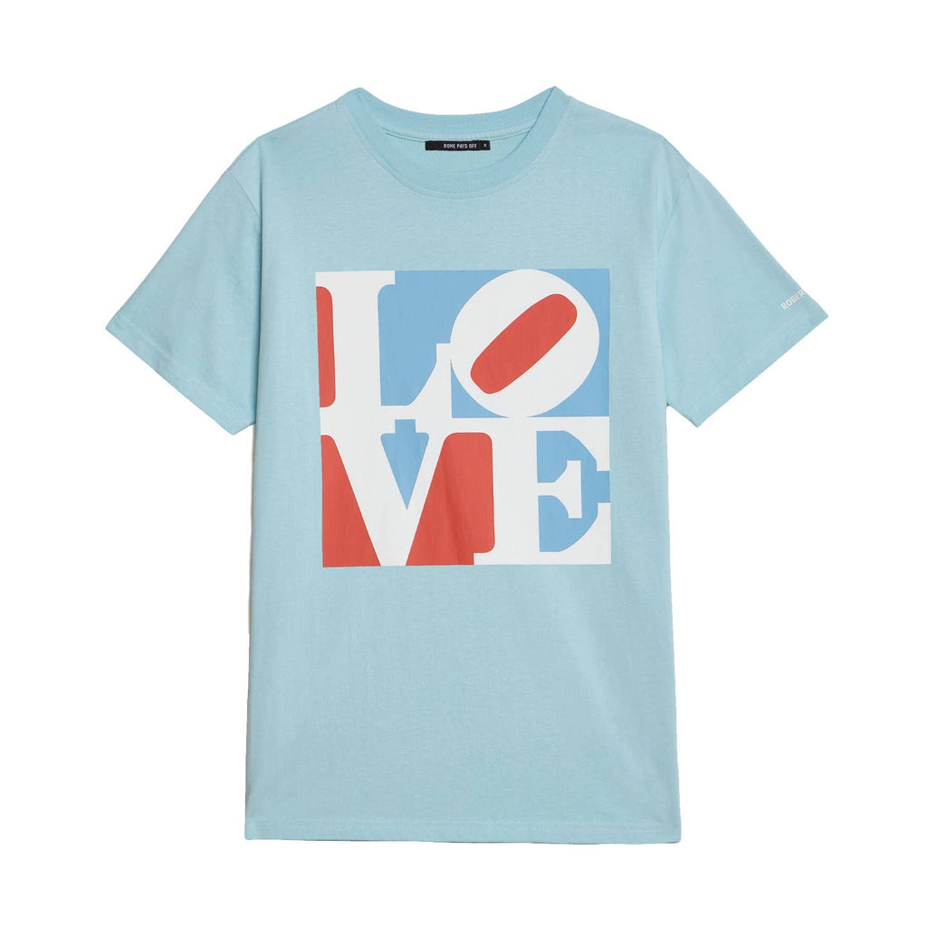Robert Indiana Love T-Shirt - Blue