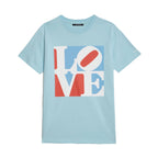 Robert Indiana Love T-Shirt - Blue