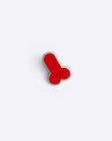 Red Dick enamel pin by Dicks Don't Lie