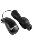 Fetish Fantasy Series Vibrating Head Teazer Sleeve with Bullet and Wired Remote Control - Black