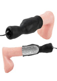 Fetish Fantasy Series Vibrating Head Teazer Sleeve with Bullet and Wired Remote Control - Black