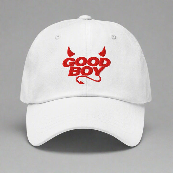 Good Boy Dad Hat by yes homo - White