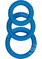 Ram Ultra Cocksweller Silicone Cock Rings - Blue