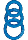 Ram Ultra Cocksweller Silicone Cock Rings - Blue