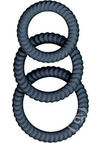 Ram Ultra Cocksweller Silicone Cock Rings - Black