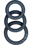 Ram Ultra Cocksweller Silicone Cock Rings - Black