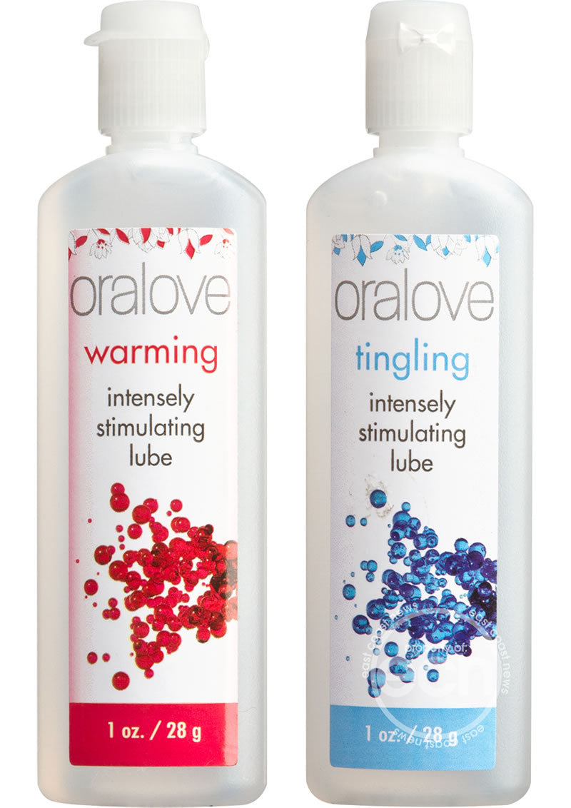 Oralove Dynamic Duo Lickable Warming and Tingling Water Based Lubricant 1oz (2 per set)