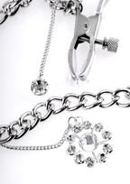 Fetish Fantasy Series Crystal Nipple Clamps - Silver