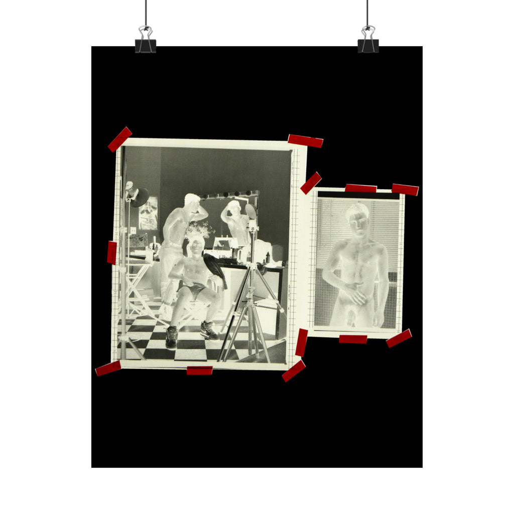 90S VINTAGE GAY PORN TRANSPARENCY Matte Vertical Poster #6